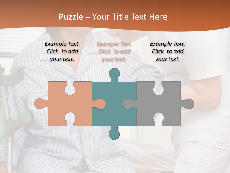 Woman Rehabilitation Hand PowerPoint Template