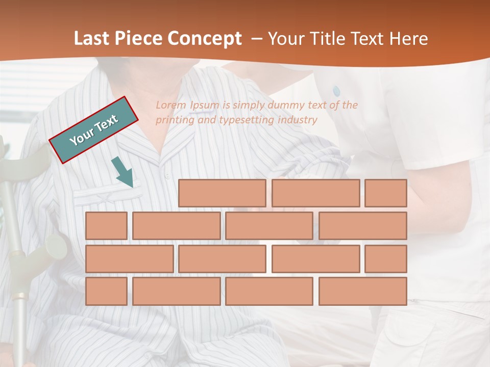 Woman Rehabilitation Hand PowerPoint Template