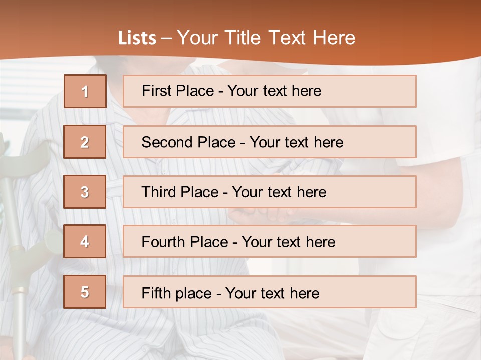 Woman Rehabilitation Hand PowerPoint Template