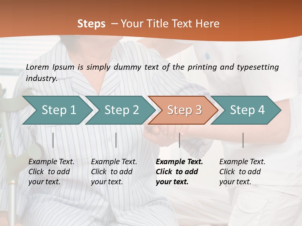 Woman Rehabilitation Hand PowerPoint Template