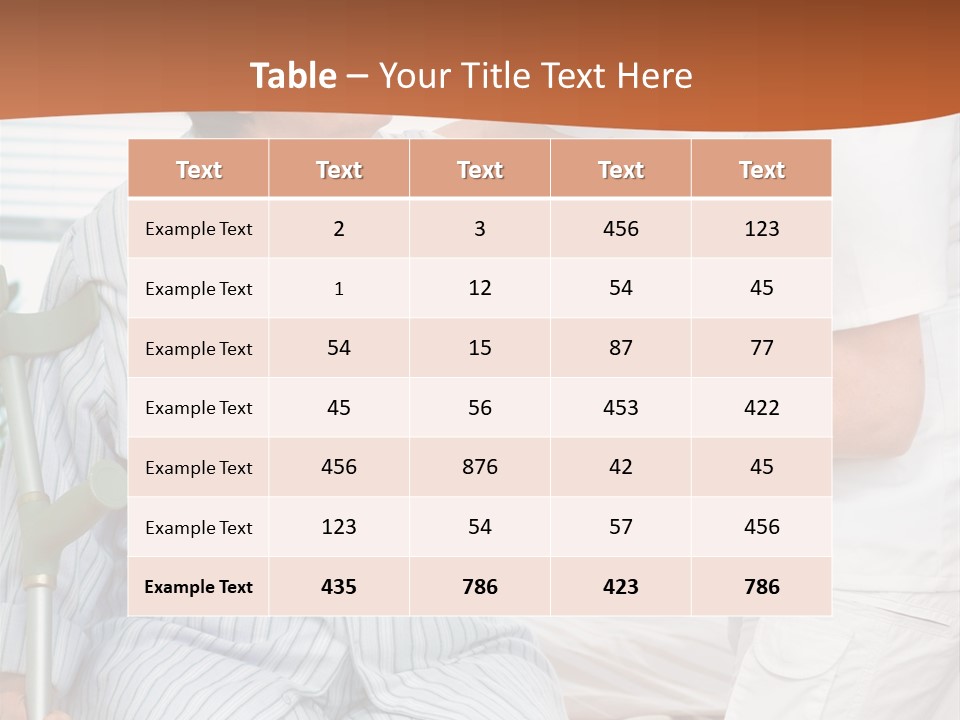 Woman Rehabilitation Hand PowerPoint Template