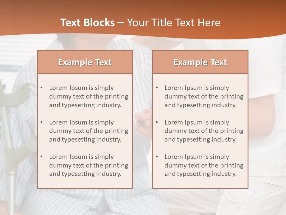 Woman Rehabilitation Hand PowerPoint Template