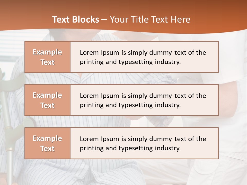 Woman Rehabilitation Hand PowerPoint Template