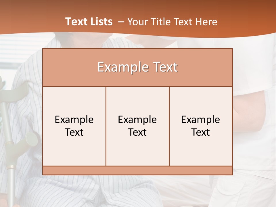 Woman Rehabilitation Hand PowerPoint Template