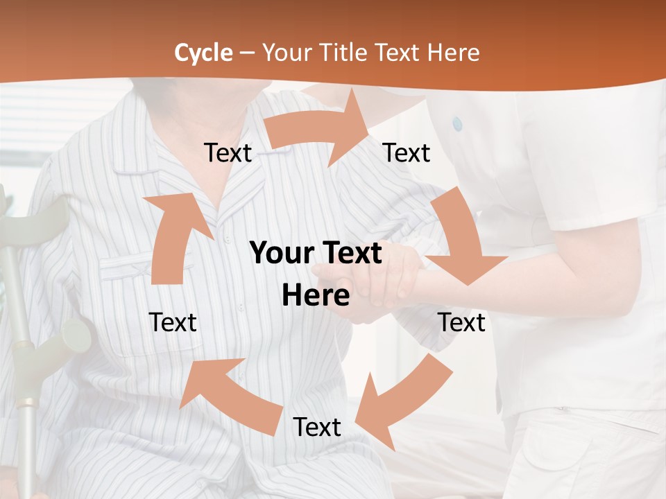 Woman Rehabilitation Hand PowerPoint Template