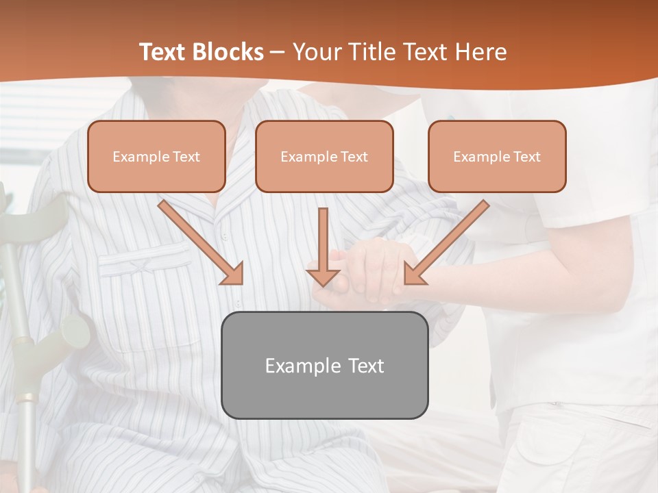 Woman Rehabilitation Hand PowerPoint Template