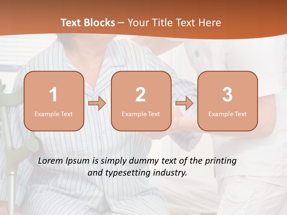 Woman Rehabilitation Hand PowerPoint Template