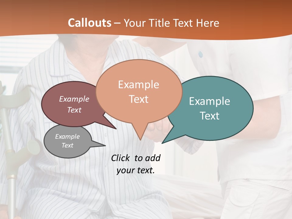 Woman Rehabilitation Hand PowerPoint Template