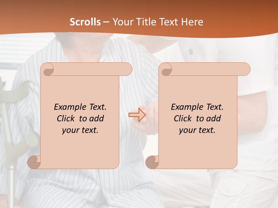 Woman Rehabilitation Hand PowerPoint Template