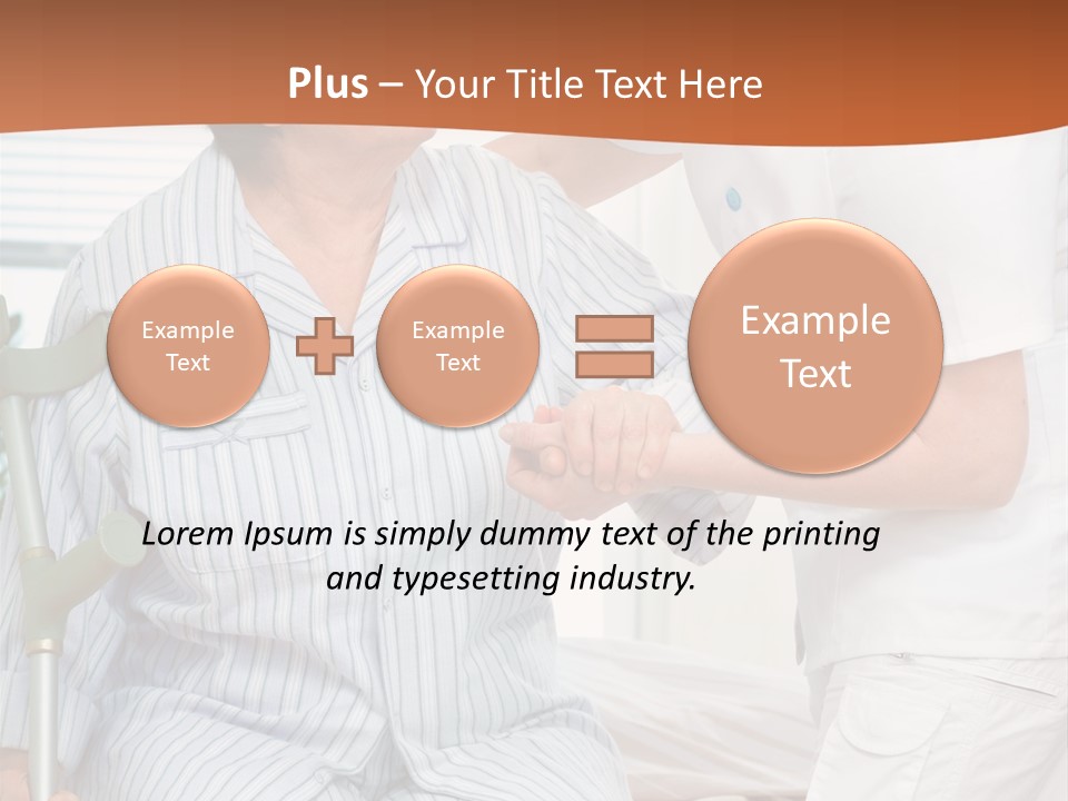 Woman Rehabilitation Hand PowerPoint Template