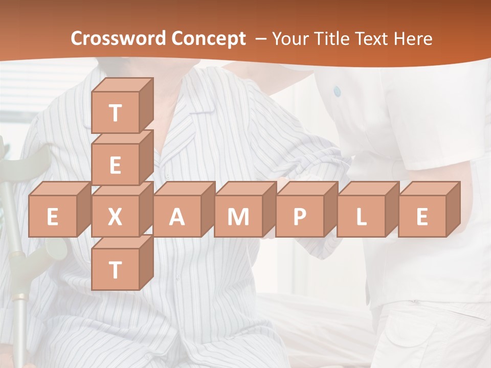 Woman Rehabilitation Hand PowerPoint Template