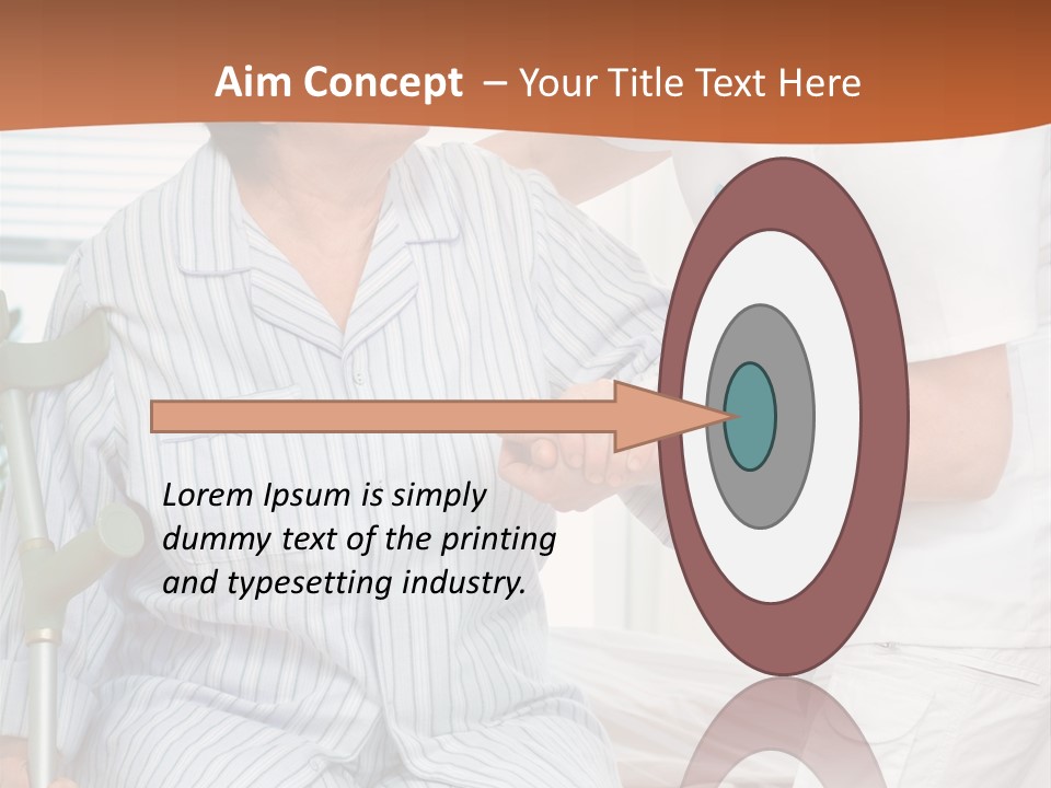 Woman Rehabilitation Hand PowerPoint Template