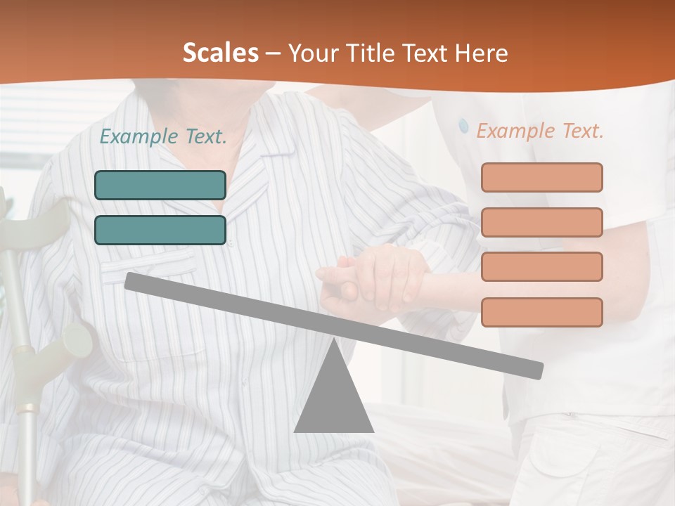 Woman Rehabilitation Hand PowerPoint Template