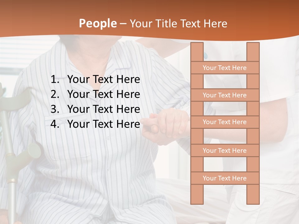 Woman Rehabilitation Hand PowerPoint Template