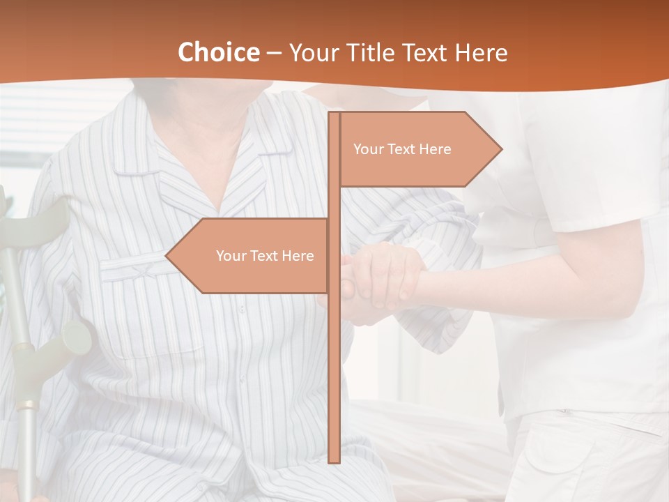 Woman Rehabilitation Hand PowerPoint Template