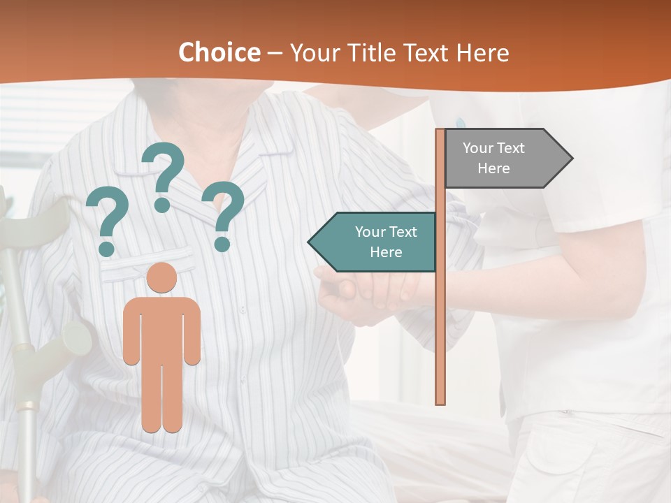 Woman Rehabilitation Hand PowerPoint Template