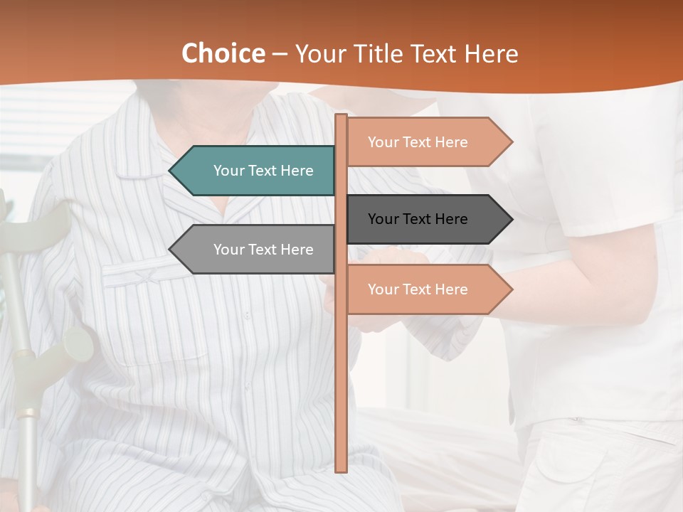 Woman Rehabilitation Hand PowerPoint Template