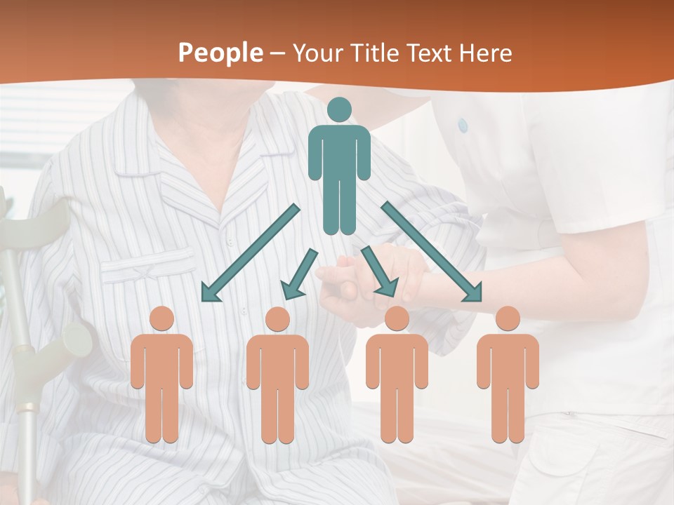 Woman Rehabilitation Hand PowerPoint Template