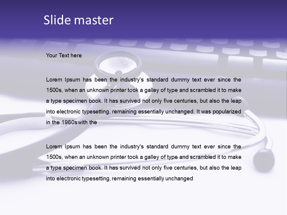 Notebook Inpatient Sick PowerPoint Template