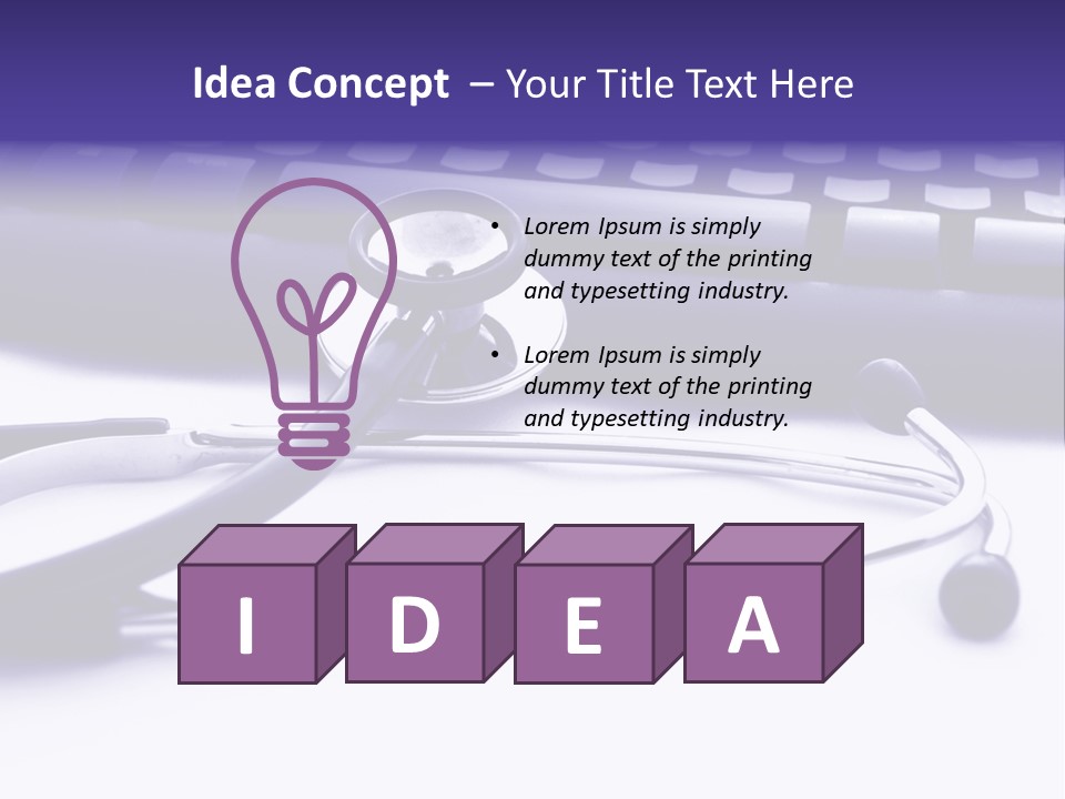Notebook Inpatient Sick PowerPoint Template