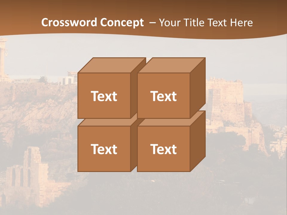 Old Civilization Acropolis PowerPoint Template