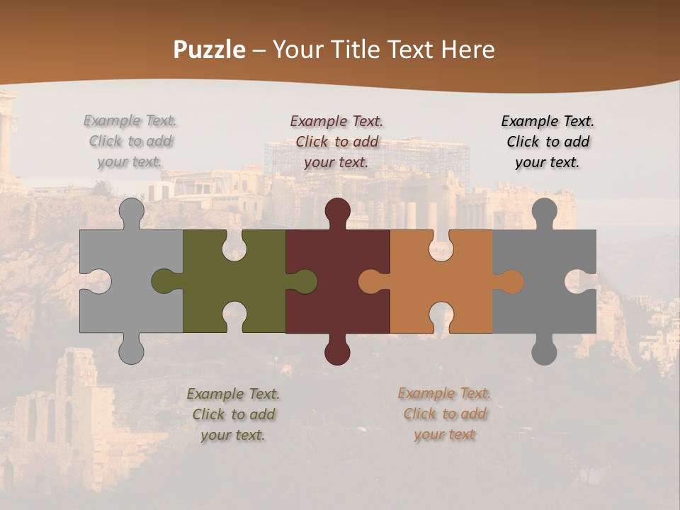 Old Civilization Acropolis PowerPoint Template