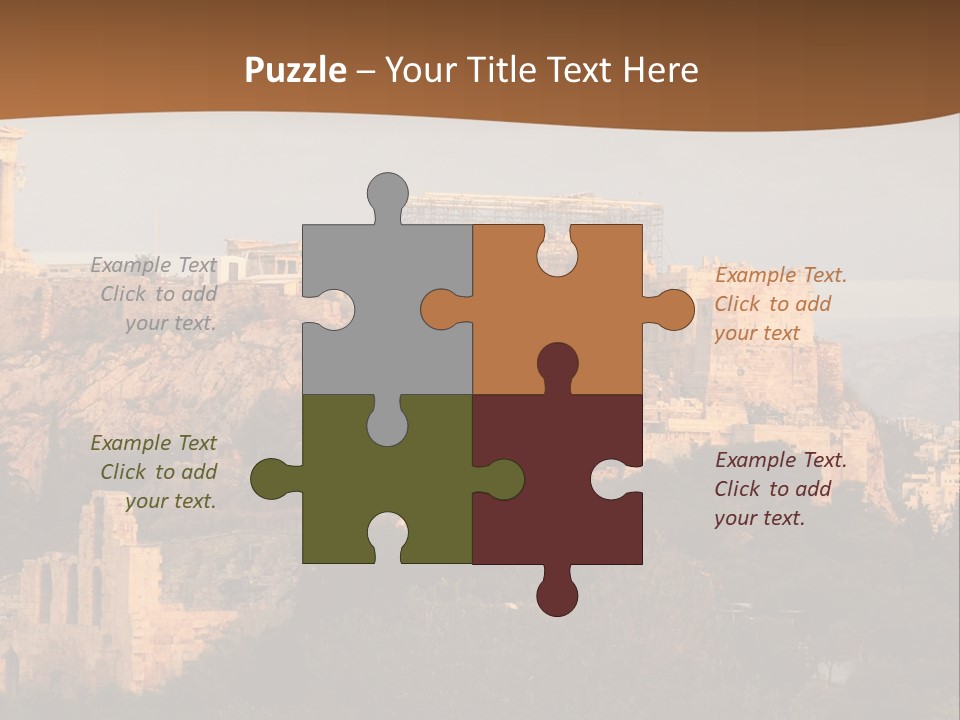 Old Civilization Acropolis PowerPoint Template