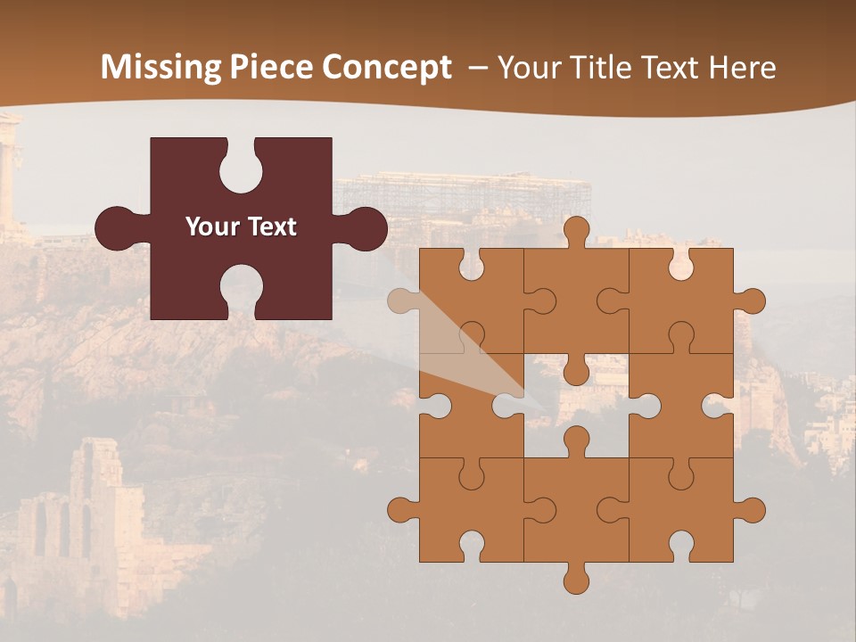 Old Civilization Acropolis PowerPoint Template