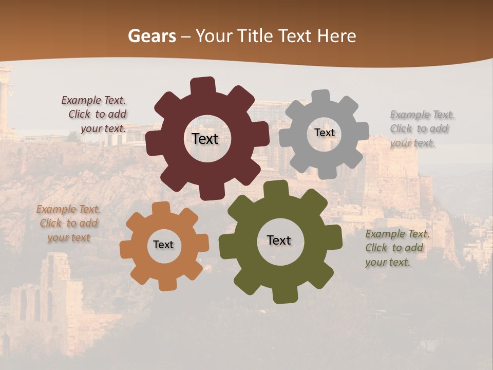 Old Civilization Acropolis PowerPoint Template