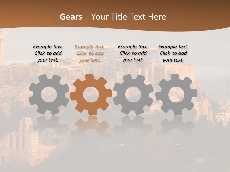 Old Civilization Acropolis PowerPoint Template