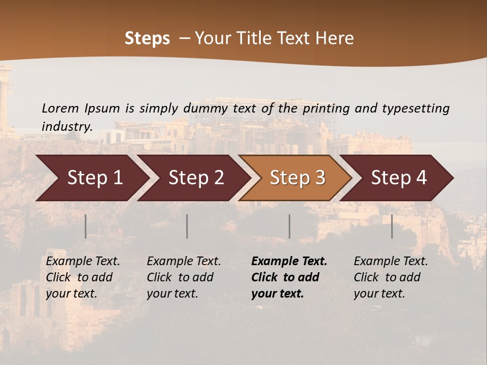 Old Civilization Acropolis PowerPoint Template