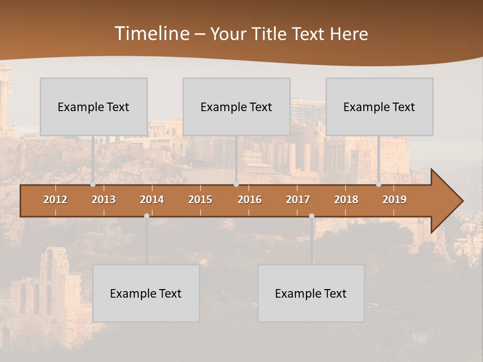 Old Civilization Acropolis PowerPoint Template