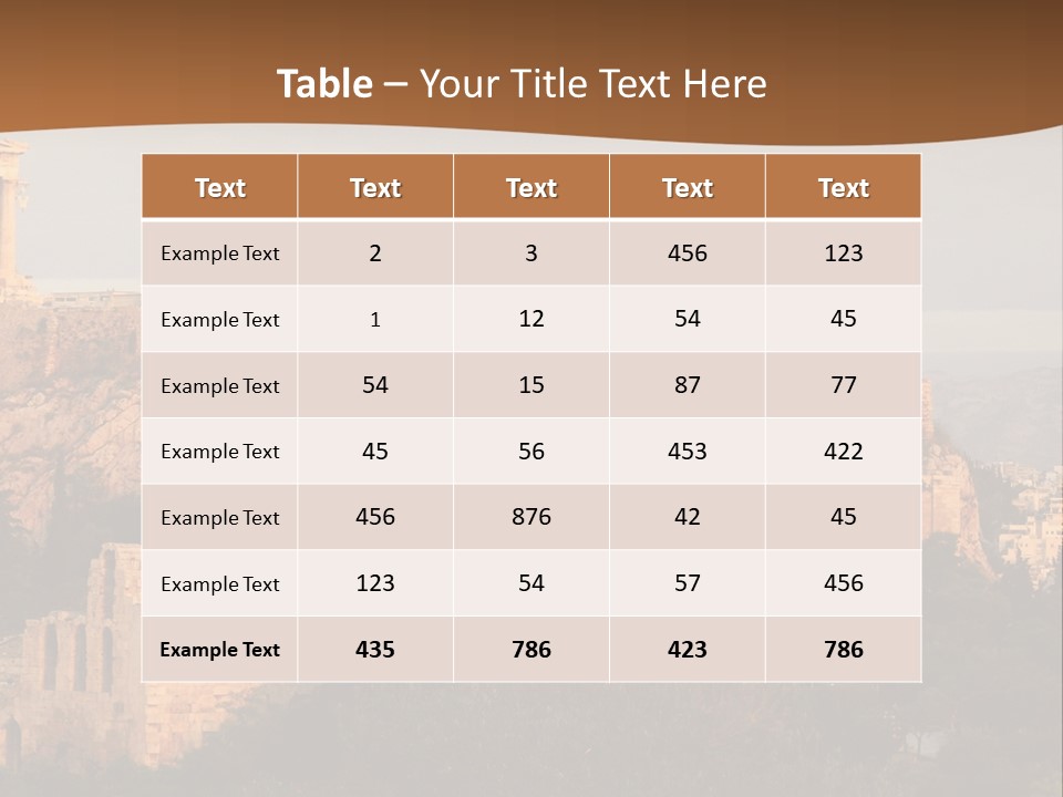 Old Civilization Acropolis PowerPoint Template