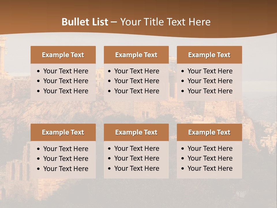 Old Civilization Acropolis PowerPoint Template