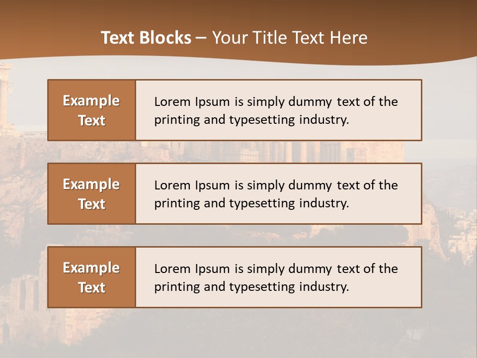 Old Civilization Acropolis PowerPoint Template