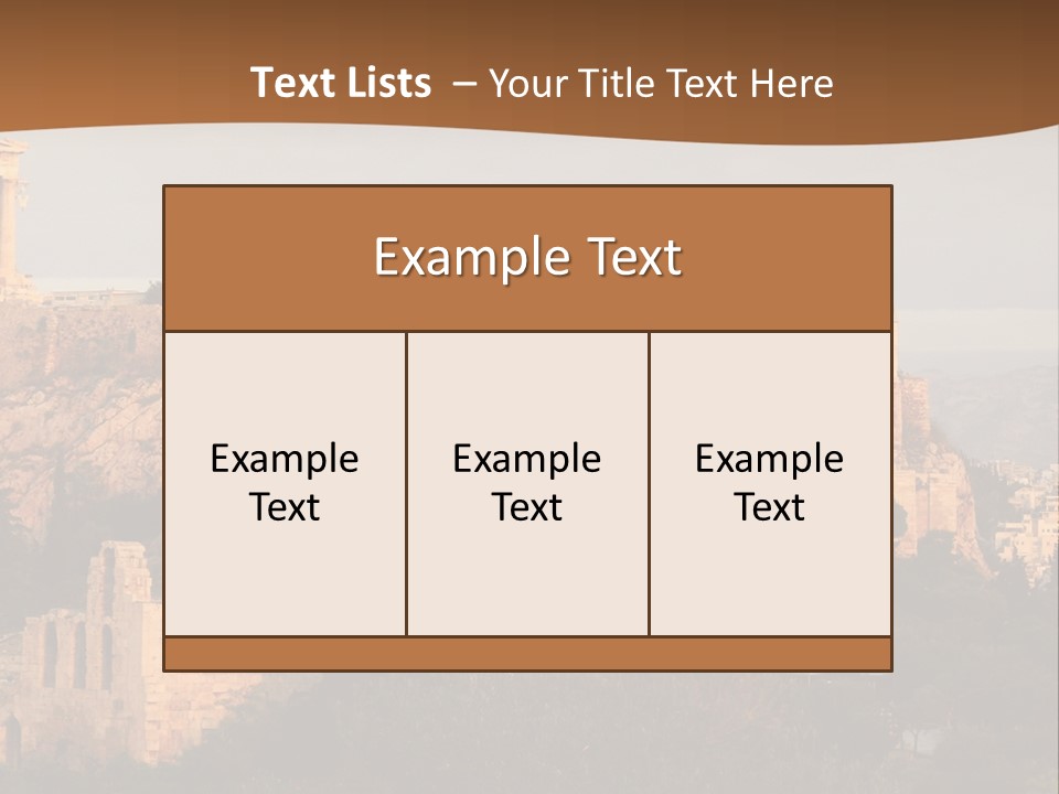 Old Civilization Acropolis PowerPoint Template