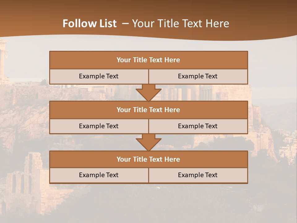 Old Civilization Acropolis PowerPoint Template