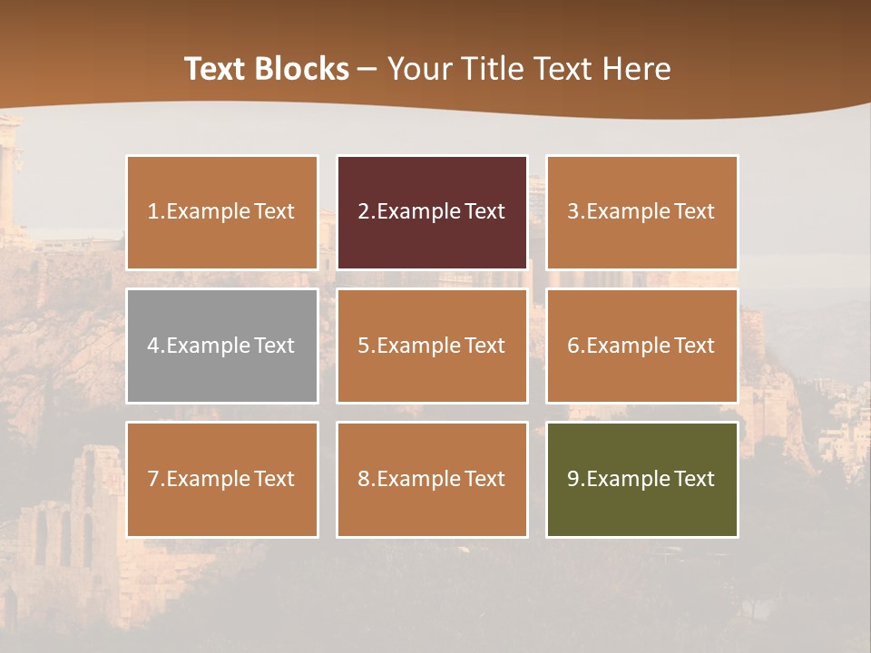 Old Civilization Acropolis PowerPoint Template