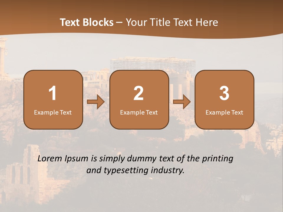 Old Civilization Acropolis PowerPoint Template