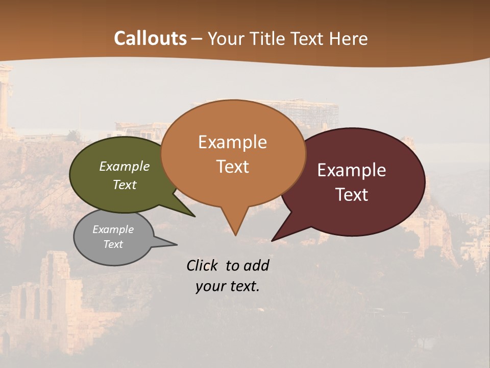 Old Civilization Acropolis PowerPoint Template
