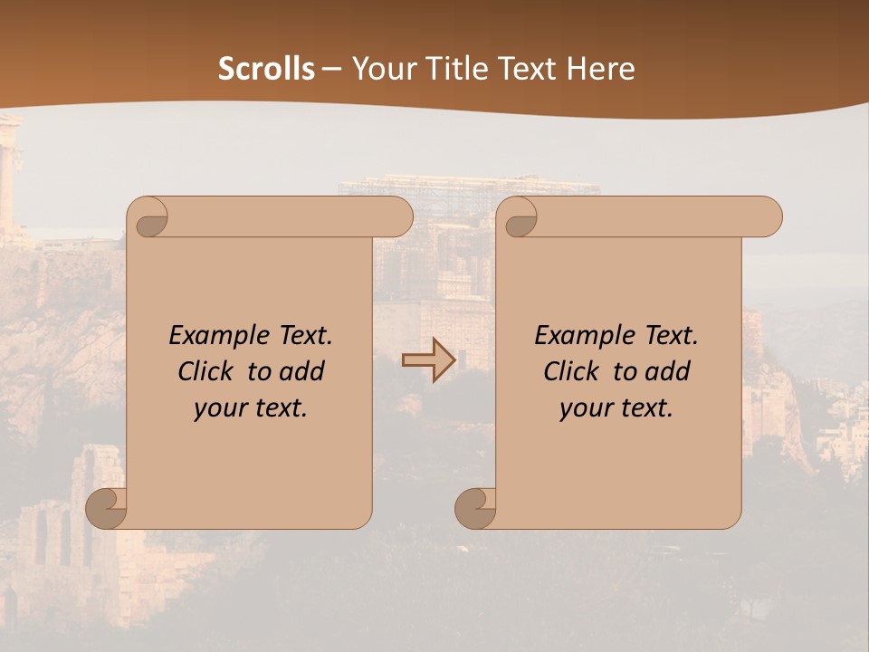 Old Civilization Acropolis PowerPoint Template