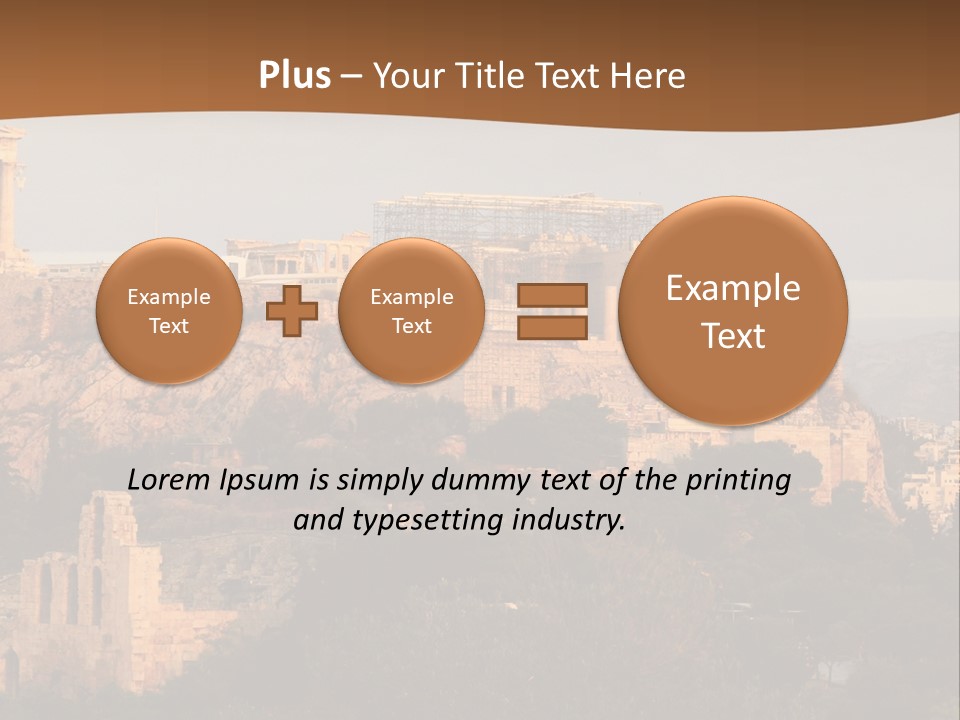 Old Civilization Acropolis PowerPoint Template