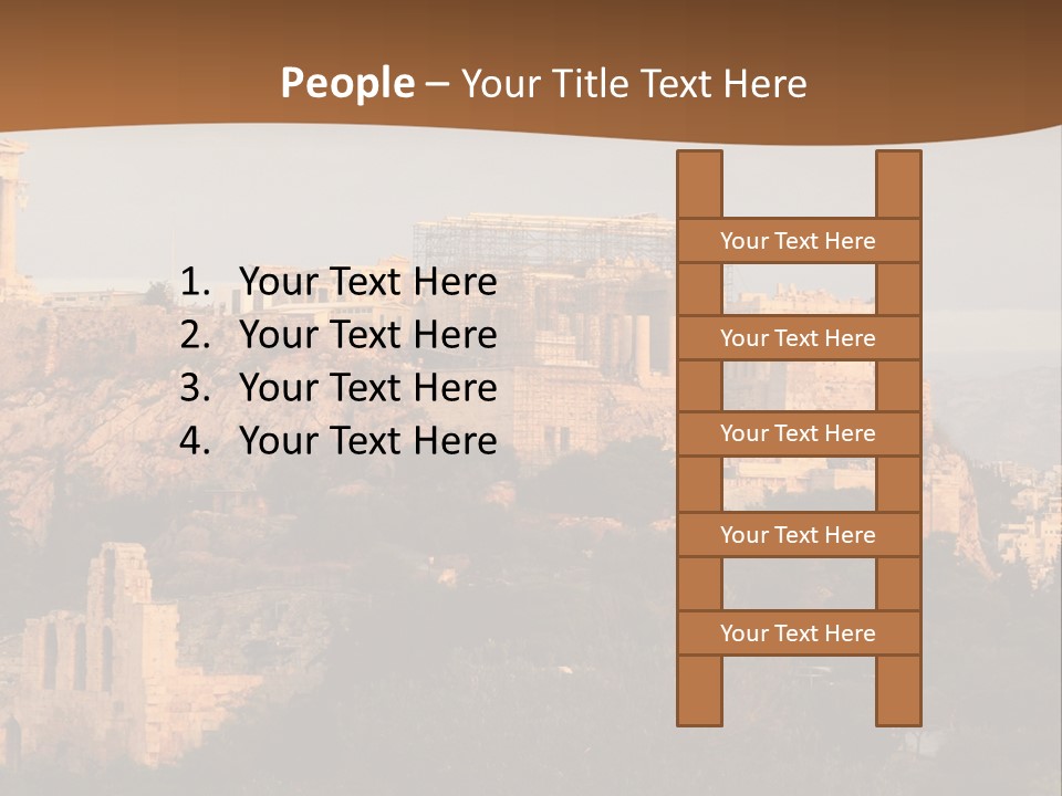Old Civilization Acropolis PowerPoint Template