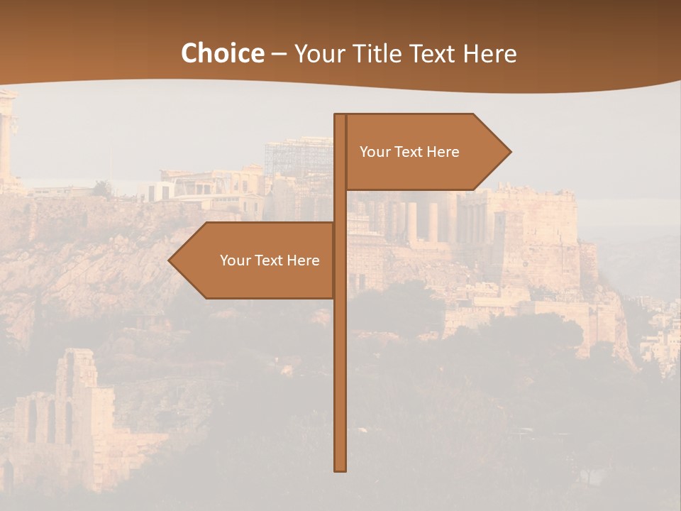 Old Civilization Acropolis PowerPoint Template
