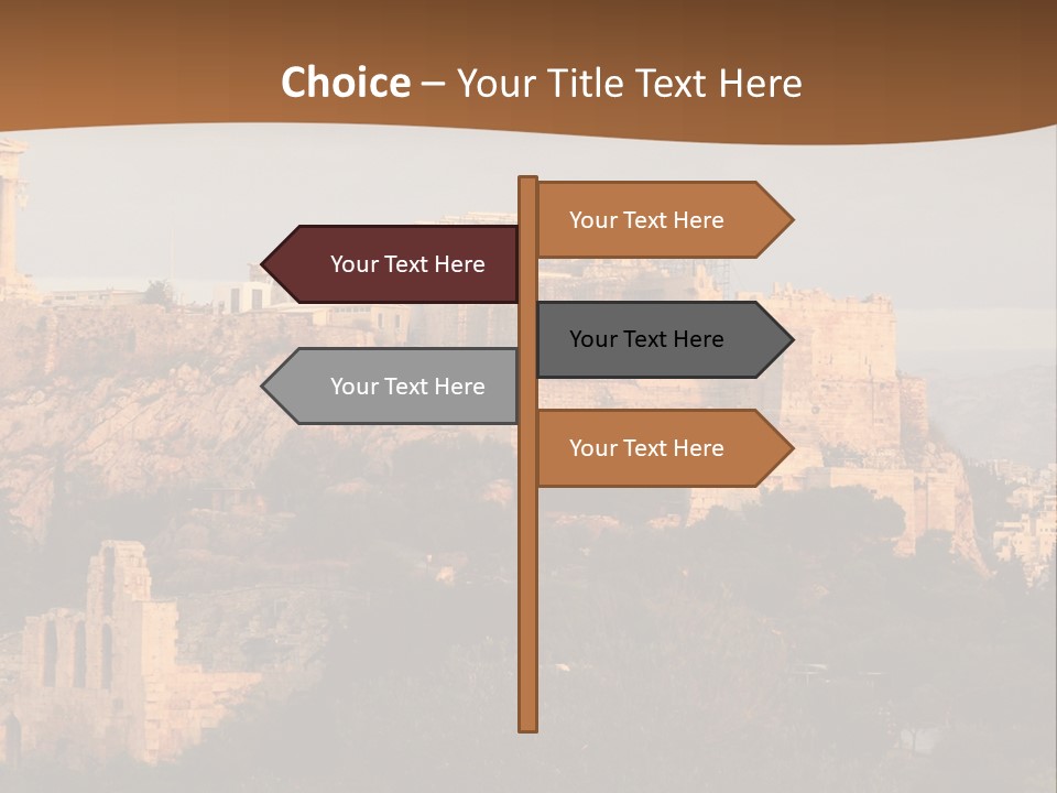 Old Civilization Acropolis PowerPoint Template