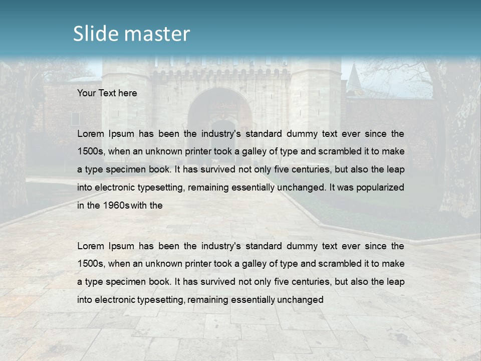 Art Old Ottoman PowerPoint Template