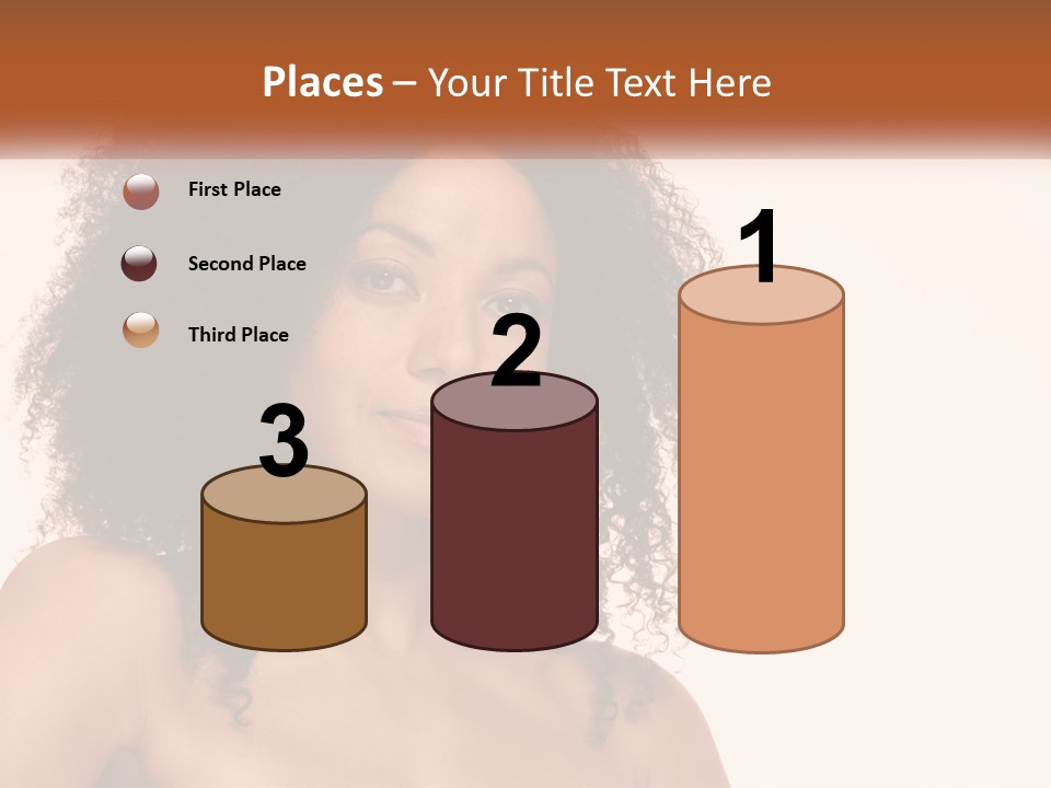 Girl Kinky Portrait PowerPoint Template