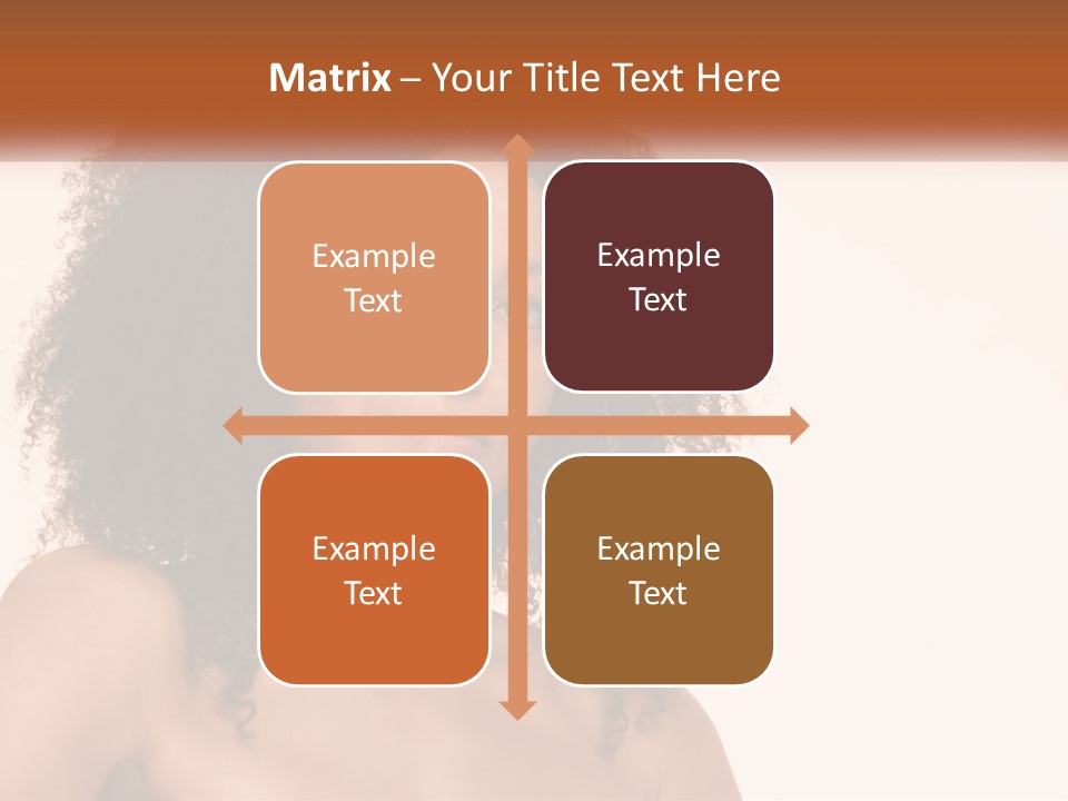 Girl Kinky Portrait PowerPoint Template