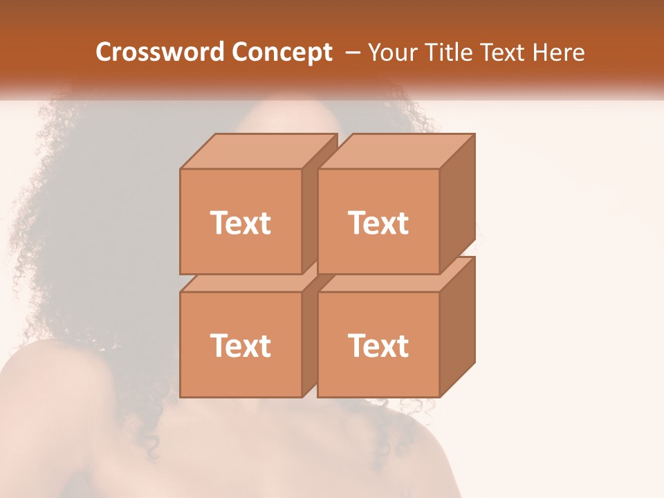 Girl Kinky Portrait PowerPoint Template