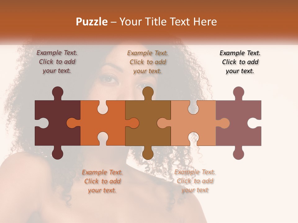 Girl Kinky Portrait PowerPoint Template